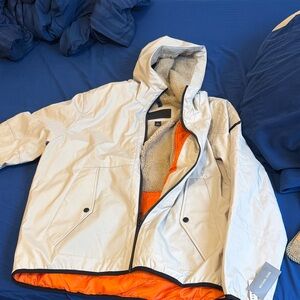 Michael Kors men's White and Orange Raincoat